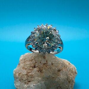 💛 Silver Women's Ring with Cetrine Gemstone💛